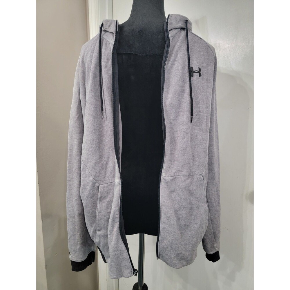 Under Armour Mens Large Full Zip Gray Jacket